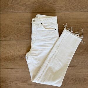 TOPSHOP White Denim Jeans 28